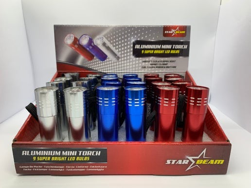 9 LED Aluminium Torch