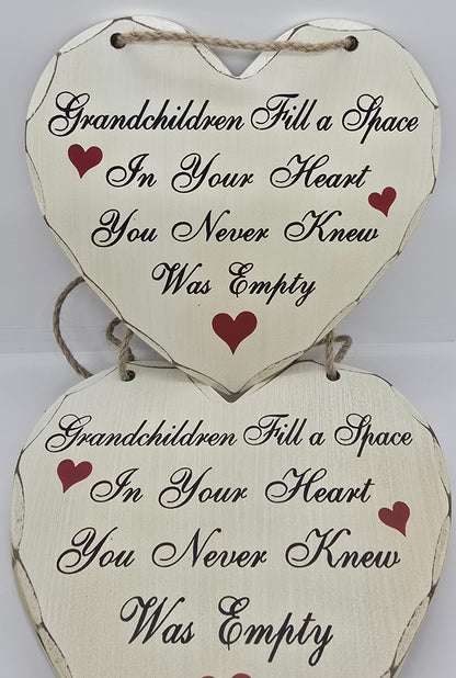 Grandchildren Heart Plaque