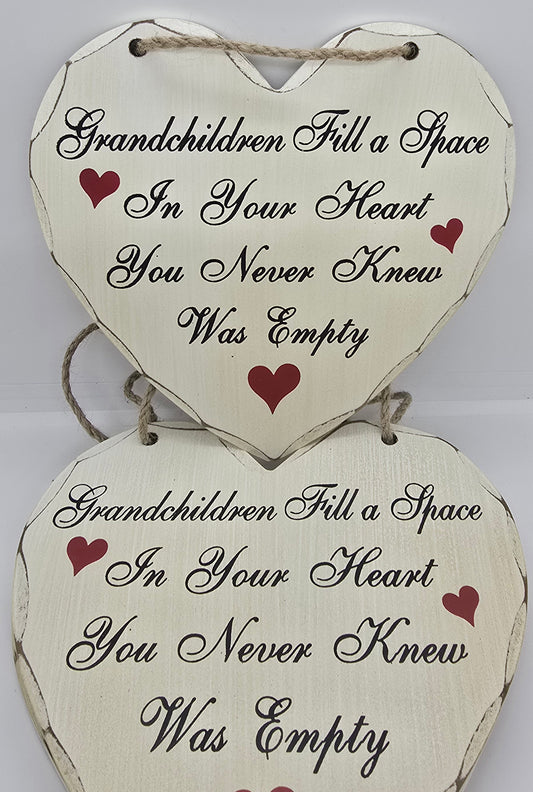 Grandchildren Heart Plaque