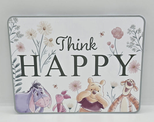 Think Happy Hanging Sign
