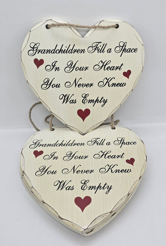 Grandchildren Heart Plaque