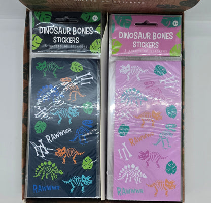 Dinosaur Bones Stickers