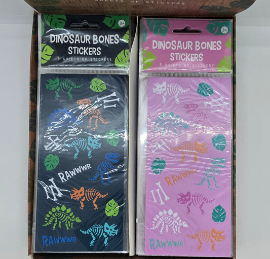 Dinosaur Bones Stickers